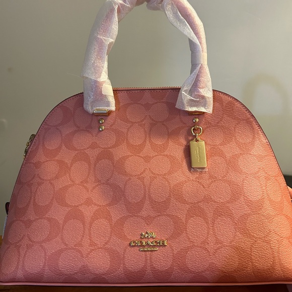 PINK COACH PURSE - Picture 1 of 6